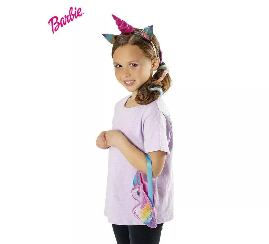 Translation missing: it.Kit de Barbie Unicornio infantil: Bolsa, pinza y diadema