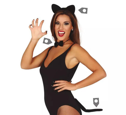Kit de Gatita: Oreja, Pajarita y Cola