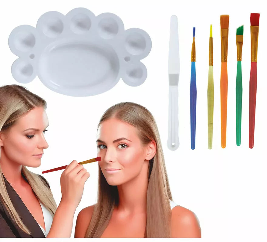 Translation missing: it.Kit de Maquillaje: 5 Pinceles, paleta y espátula