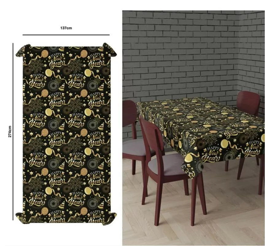 Translation missing: it.Mantel Happy New Year de 137x274 cm