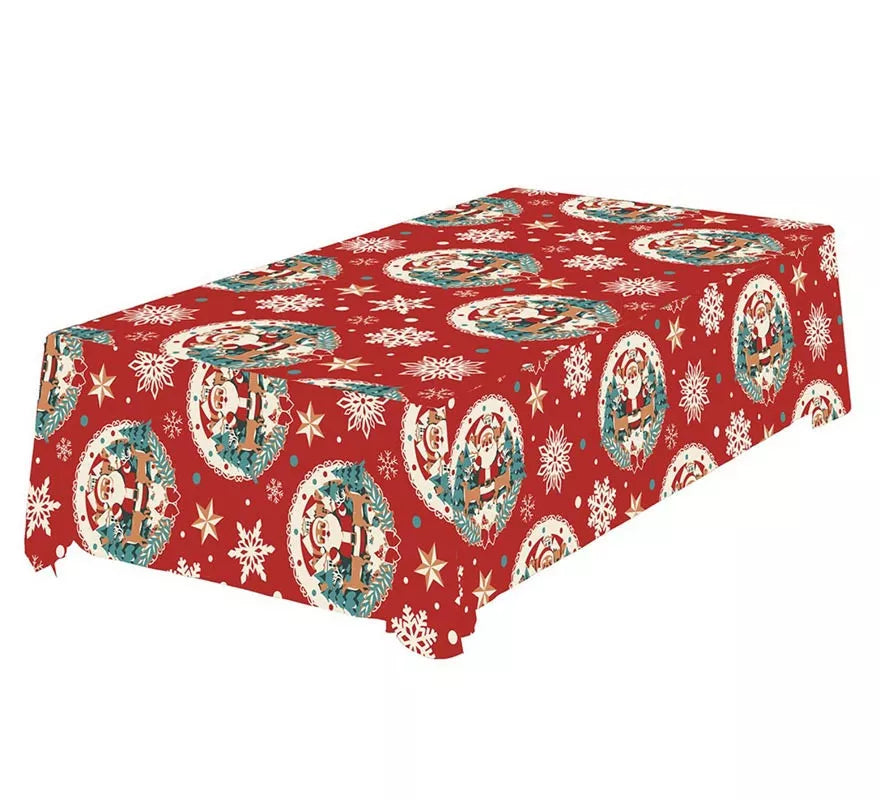 Translation missing: it.Mantel rojo Papá Noel de 137x274 cm