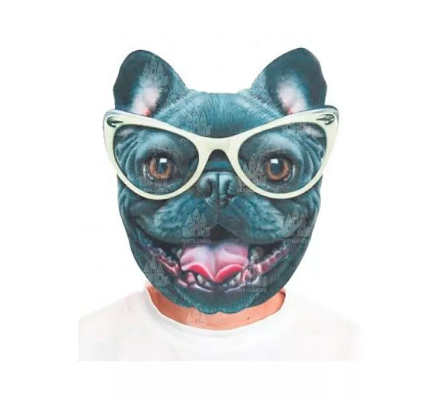 Translation missing: it.Máscara Bulldog negro estampado
