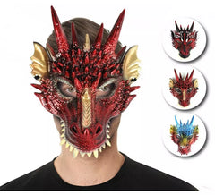 Maschera da drago in plastica in colori assortiti