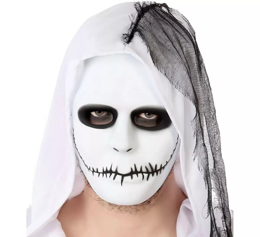 Máscara de Fantasma con Boca cosida