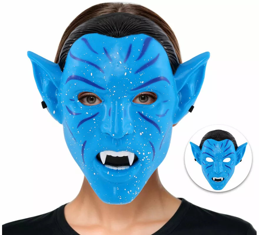 Translation missing: it.Máscara de Guerrera Tribal azul para mujer
