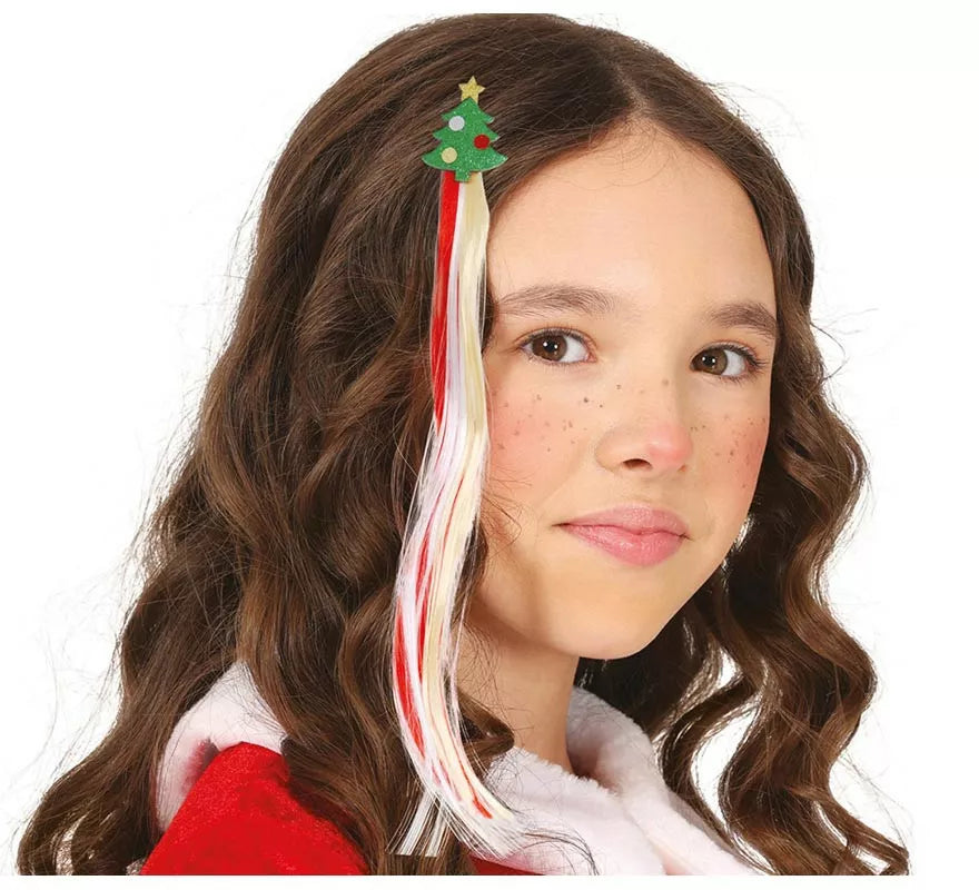 Translation missing: it.Mechón Árbol Navideño para cabello infantil de 30 cm
