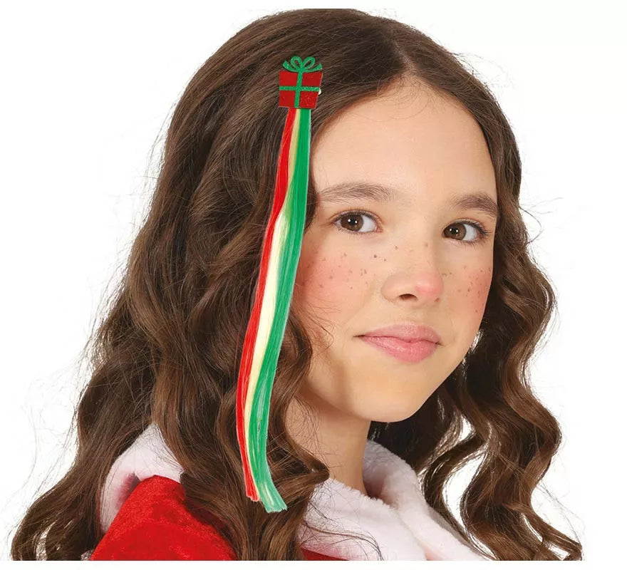 Translation missing: it.Mechón Regalo Navideño para cabello infantil de 30 cm