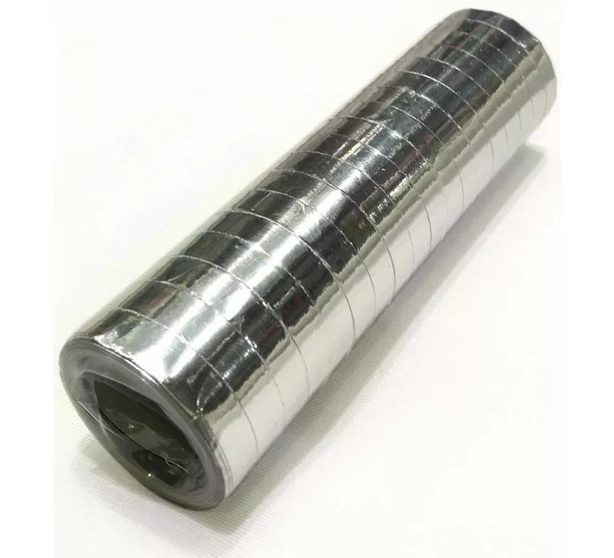 Translation missing: it.Pack de 18 Serpentinas Metalizadas color Plata de 4m