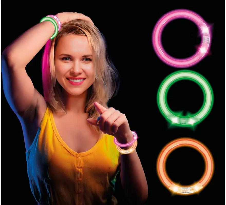 Translation missing: it.Pack de 4 Pulseras Led de 8 cm en colores surtidos