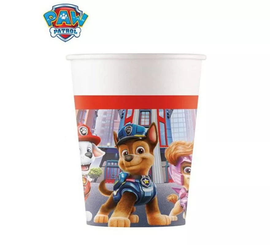 Translation missing: it.Pack de 6 Vasos de papel de La Patrulla Canina de 200 ml