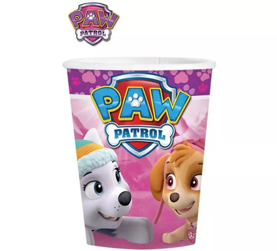 Translation missing: it.Pack de 8 Vasos de papel de La Patrulla Canina de 250 ml
