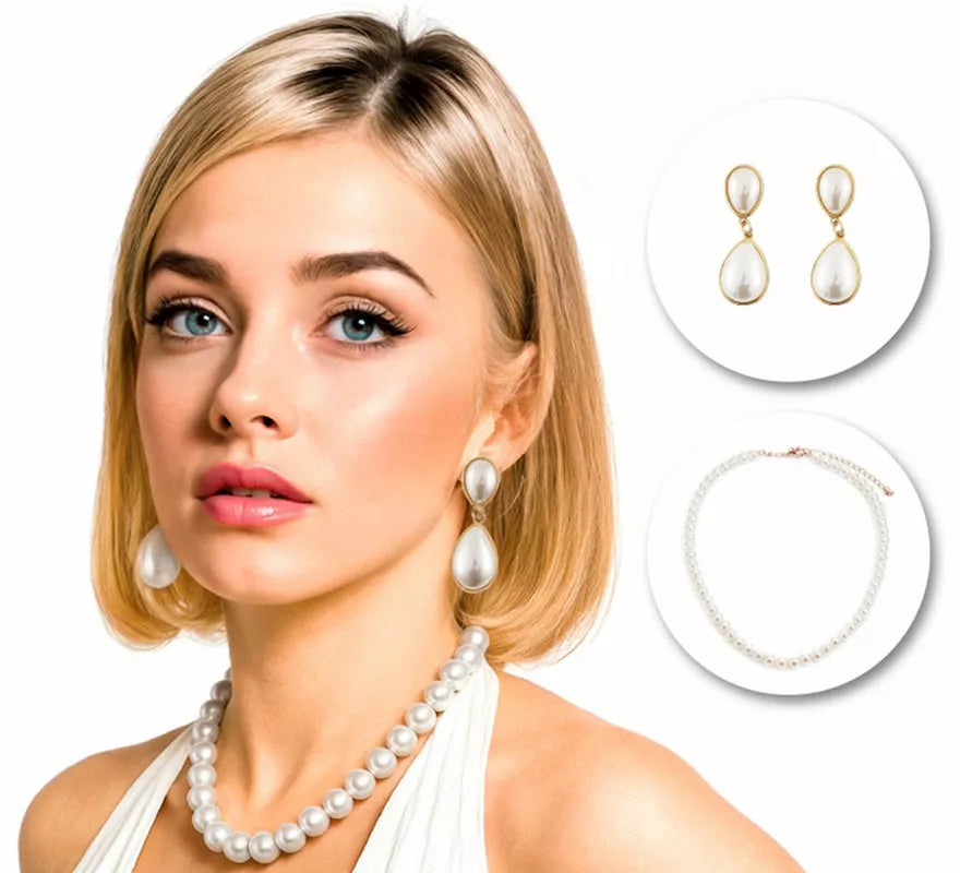 Translation missing: it.Pack Pendientes y Collar de Perlas de Diva