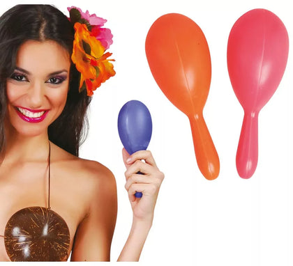 Par de Maracas de 19 cm colores surtidos