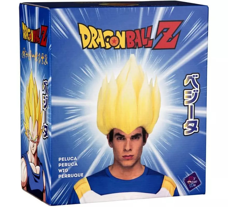 Translation missing: it.Peluca de Saiyan Vegeta de Dragón Ball en caja para hombre
