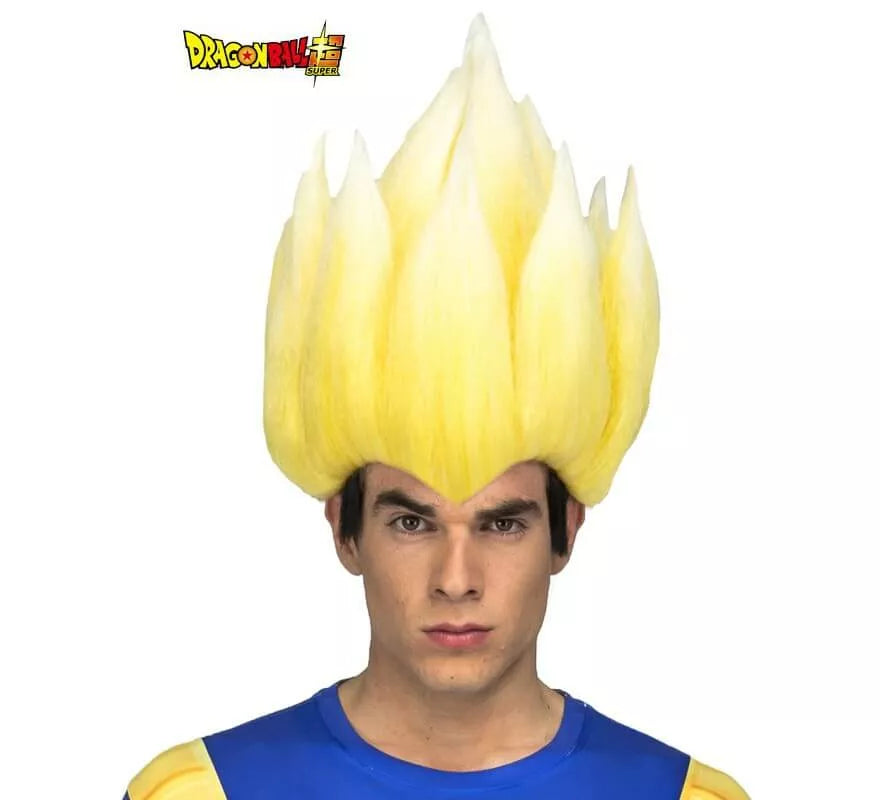 Translation missing: it.Peluca de Saiyan Vegeta de Dragón Ball en caja para hombre