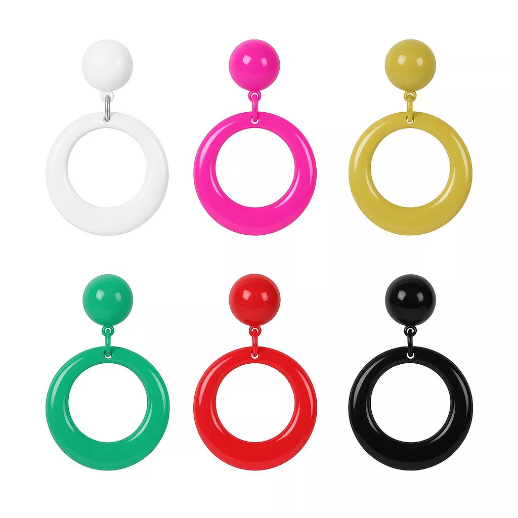 Translation missing: it.Pendientes de flamenca pequeños de 7,5 cm en varios colores
