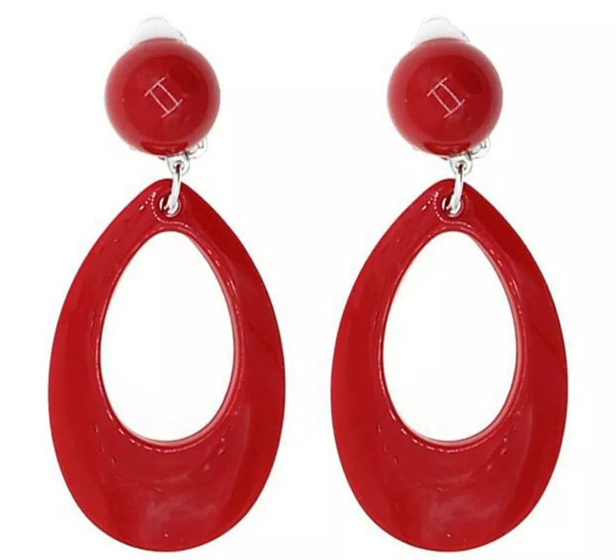 Translation missing: it.Pendientes de Sevillana Ovalados de 8 cm en varios colores