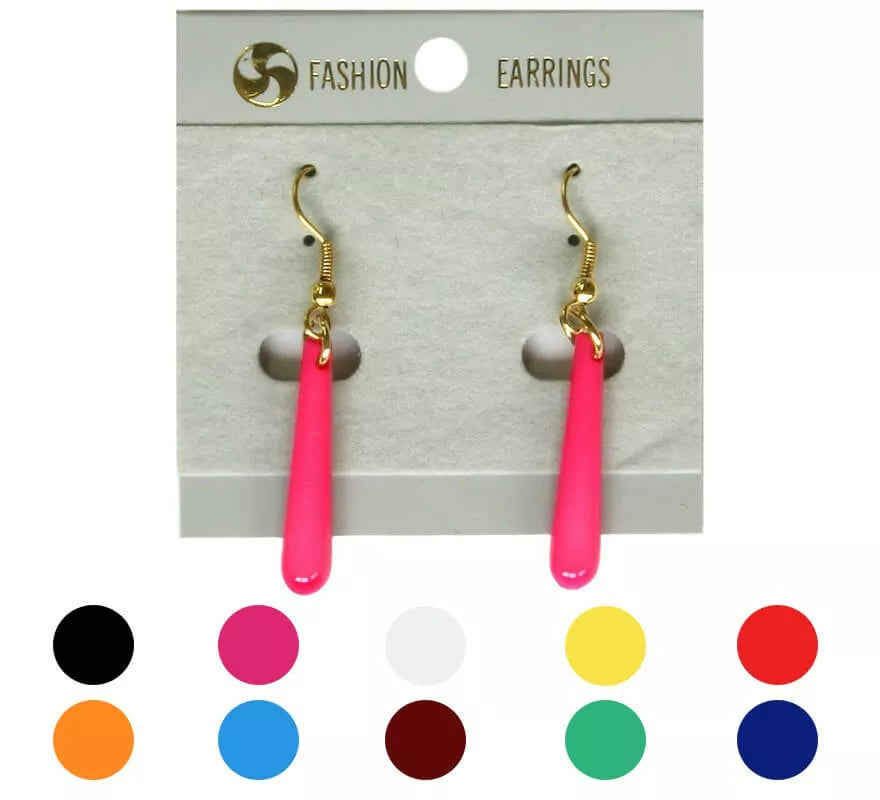 Translation missing: it.Pendientes Flamenca Lágrima alargada finos en varios colores