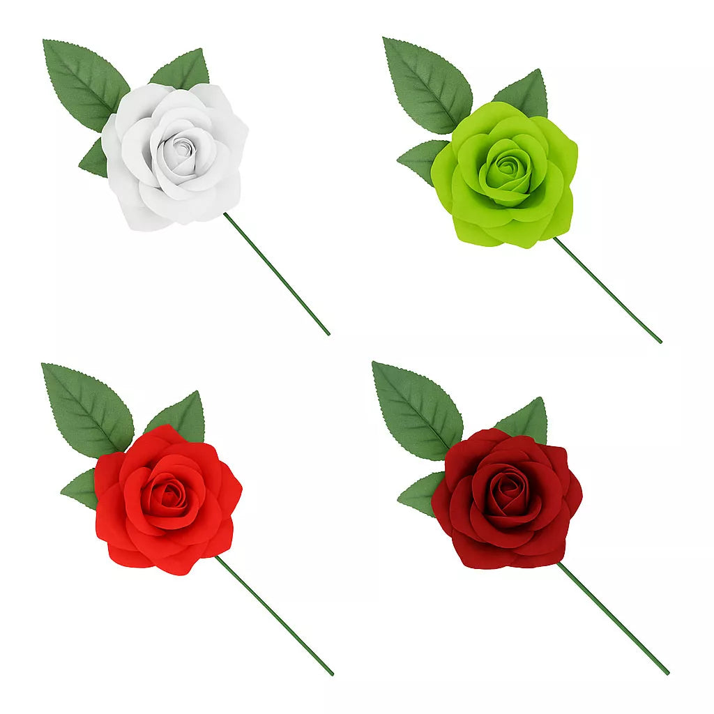 Translation missing: it.Rosa de Sevillana o Chulapa con varilla de 8 cm en varios colores