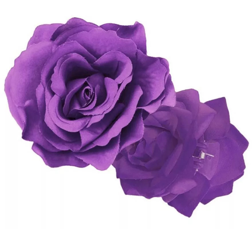 Translation missing: it.Rosa Sevillana o Chulapa de 9 cm con pinza en varios colores
