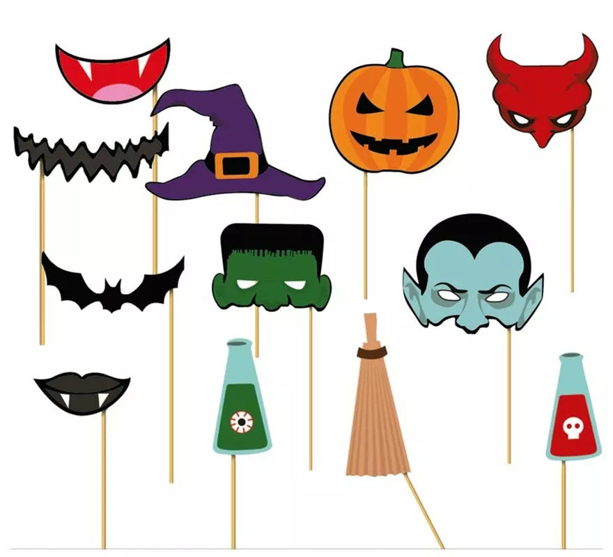 Translation missing: it.Set Photocall Halloween 12 Pcs