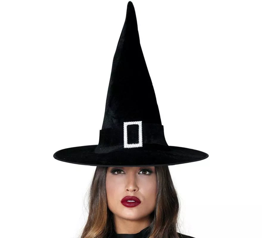 Translation missing: it.Sombrero de Bruja de Terciopelo negro