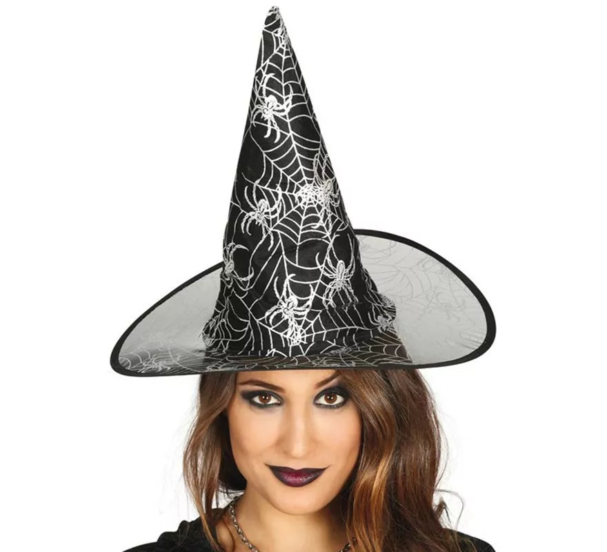 Translation missing: it.Sombrero de Bruja negro con dibujos estampados