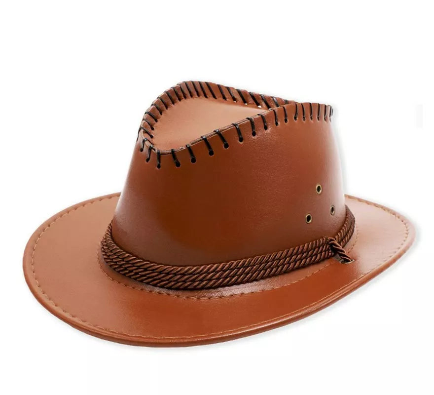 Translation missing: it.Sombrero de Vaquero con Cuerda en varios colores de cuero infantil