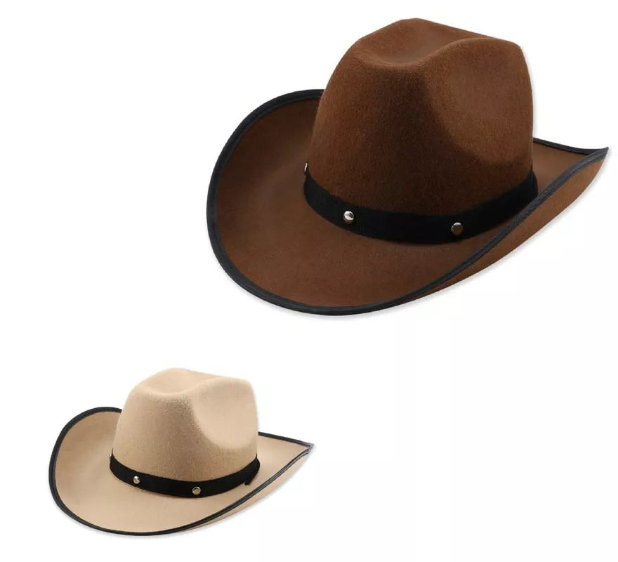 Translation missing: it.Sombrero de Vaquero Liso en varios colores adulto