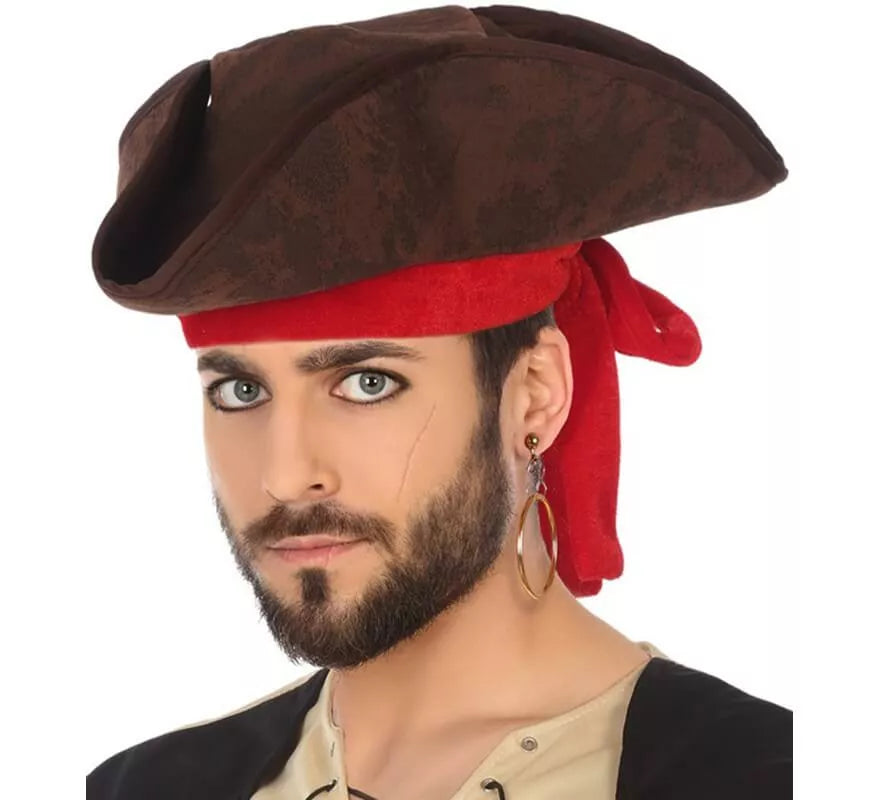 Translation missing: it.Sombrero Pirata Marrón 33 cm