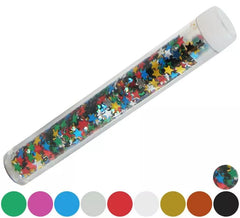 Tubo di coriandoli di stelle in vari colori