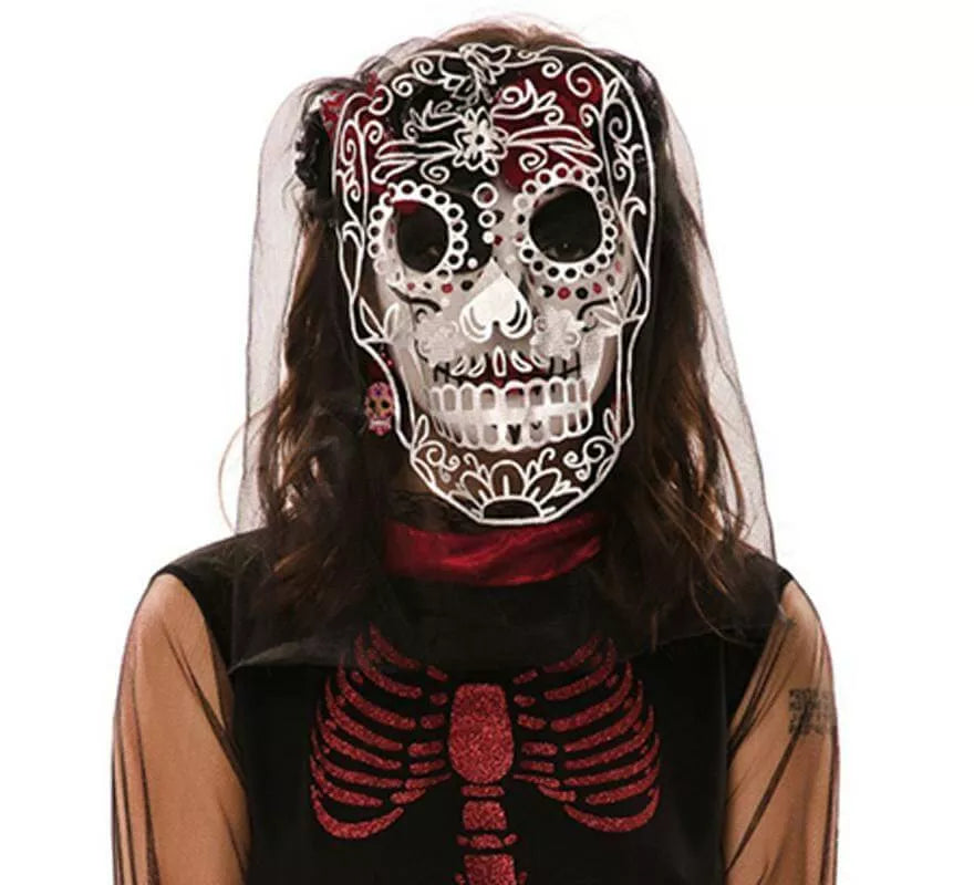 Translation missing: it.Velo con Calavera del Día de los Muertos