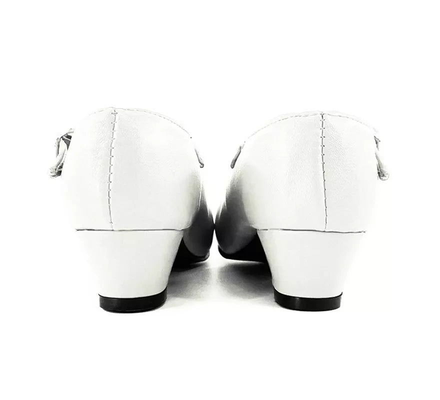 Translation missing: it.Zapato Sevillana con tacón Blanco en números del 22 al 41