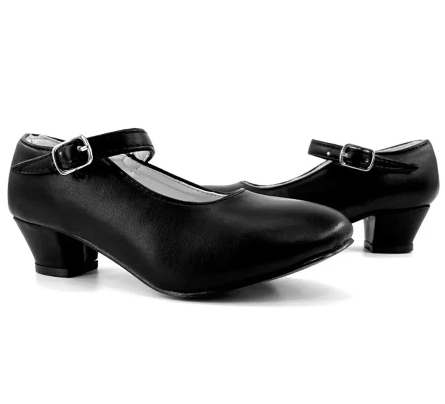Translation missing: it.Zapato Sevillano con tacón Negro en números del 20 al 41
