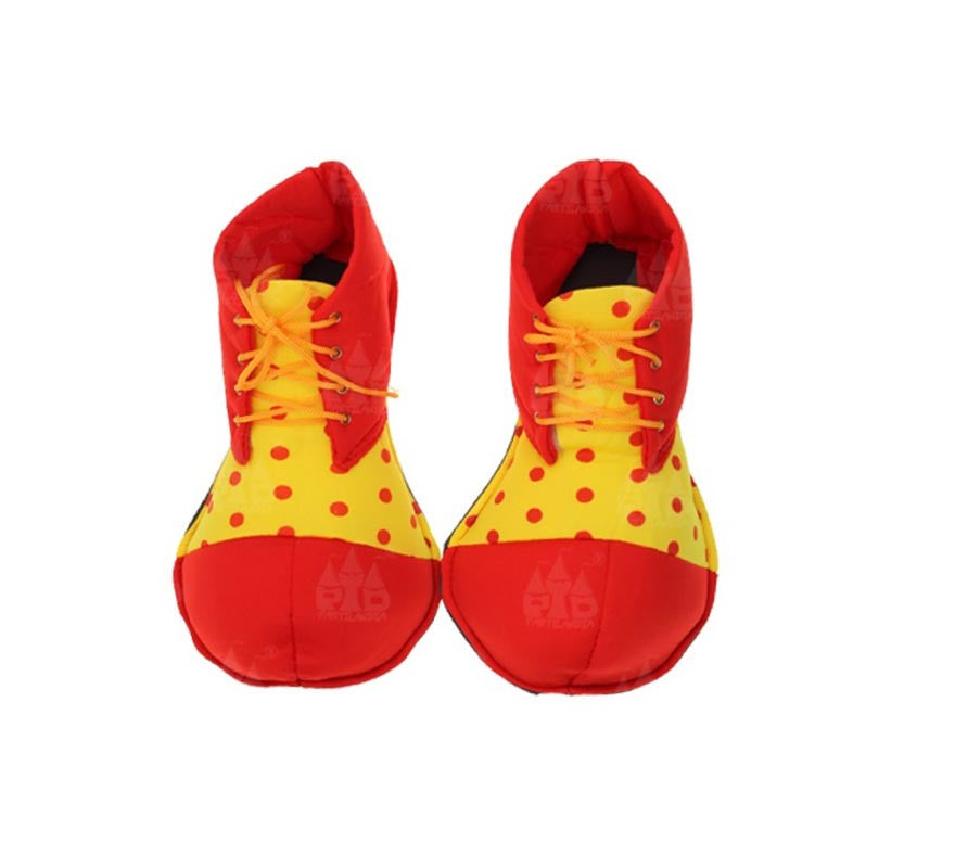 Translation missing: it.Zapatos Payaso rojo con lunares infantil de 26 cm